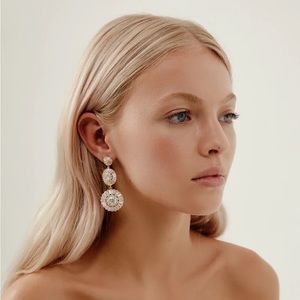 Amélie George Fiona Double Drop Bridal Earrings
